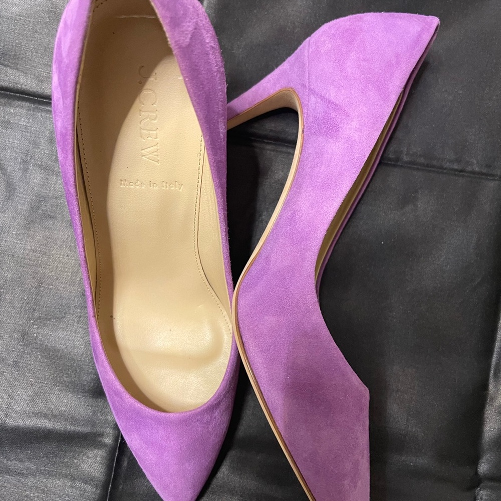 J cree Dulci suede kitten heel Lavander purple size 8